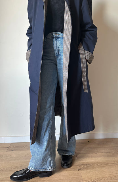 Trench navy reversibile