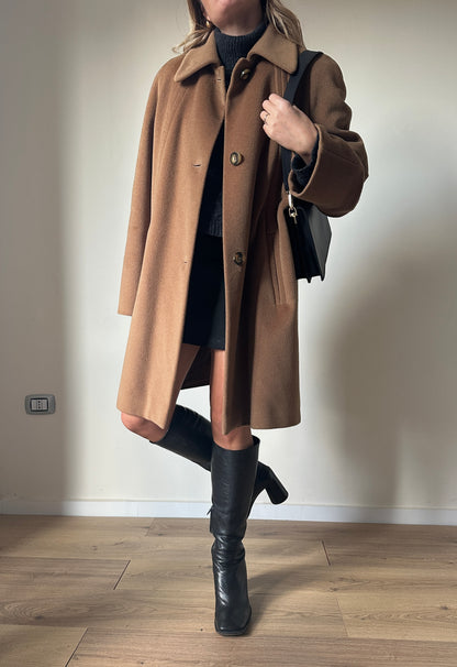 PIACENZA pure wool camel coat