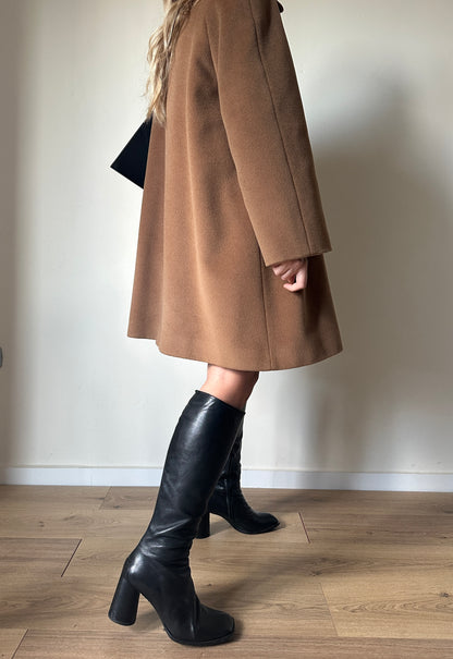 PIACENZA pure wool camel coat