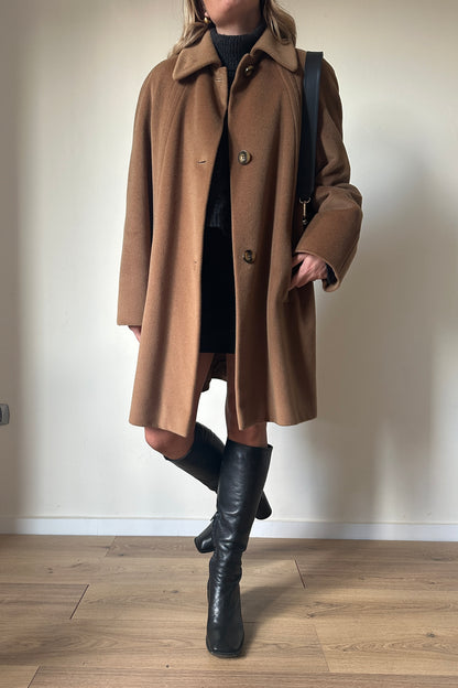 PIACENZA pure wool camel coat