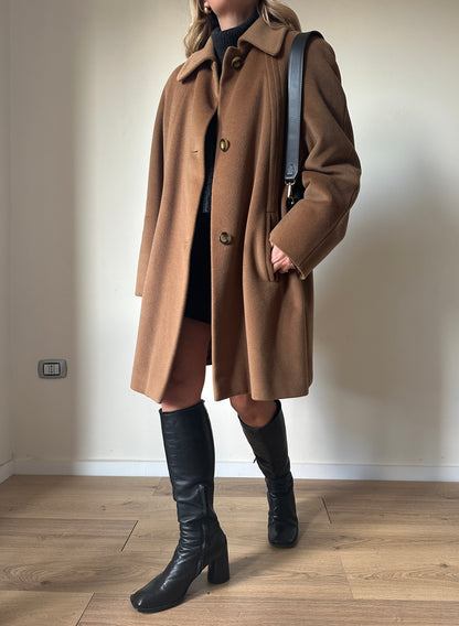 PIACENZA pure wool camel coat