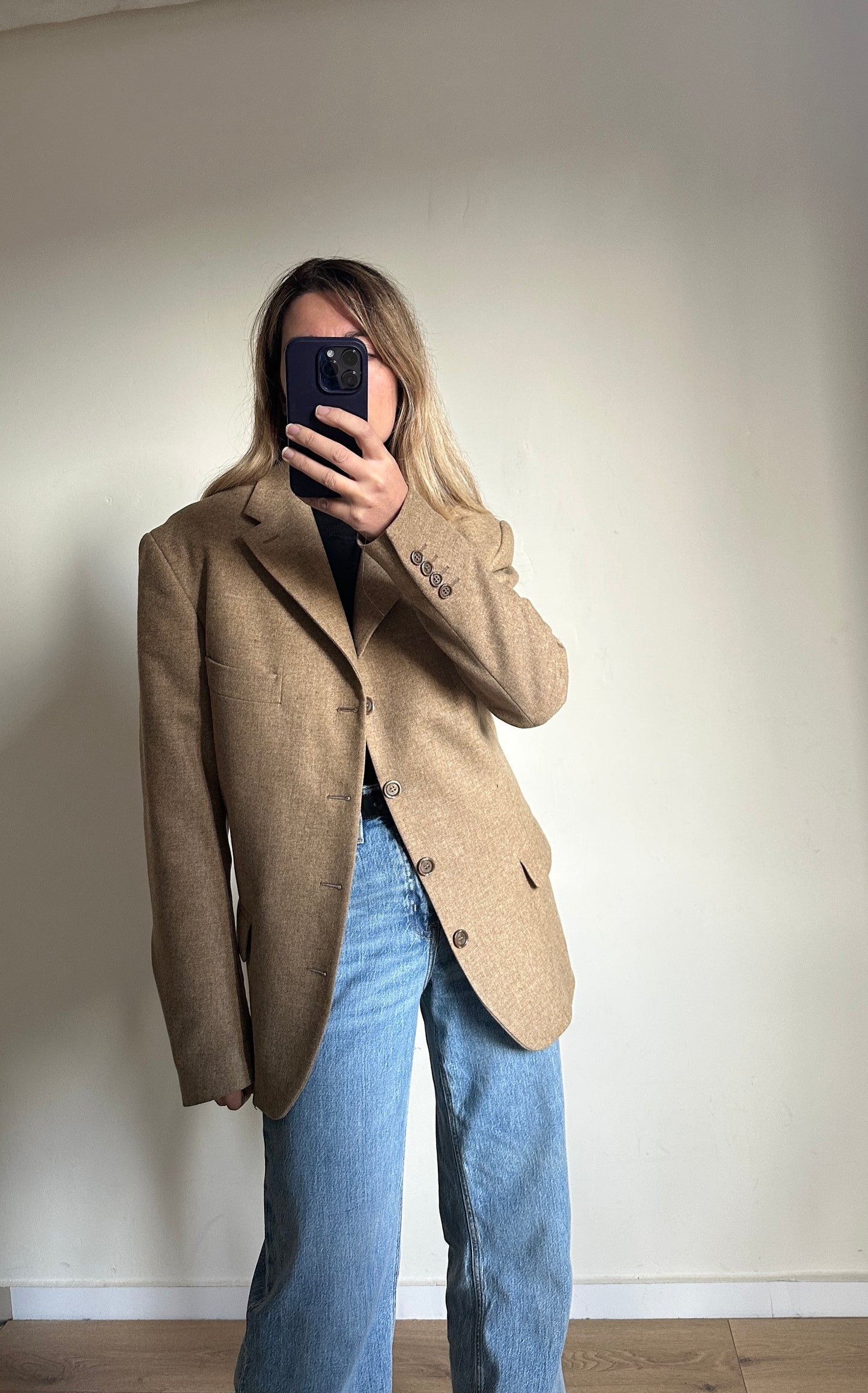 Camel wool tasmania blazer