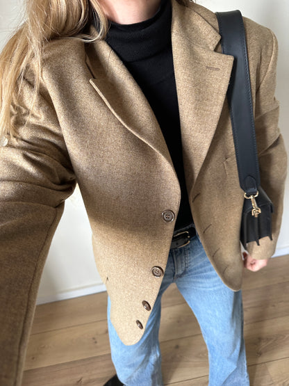 Camel wool tasmania blazer