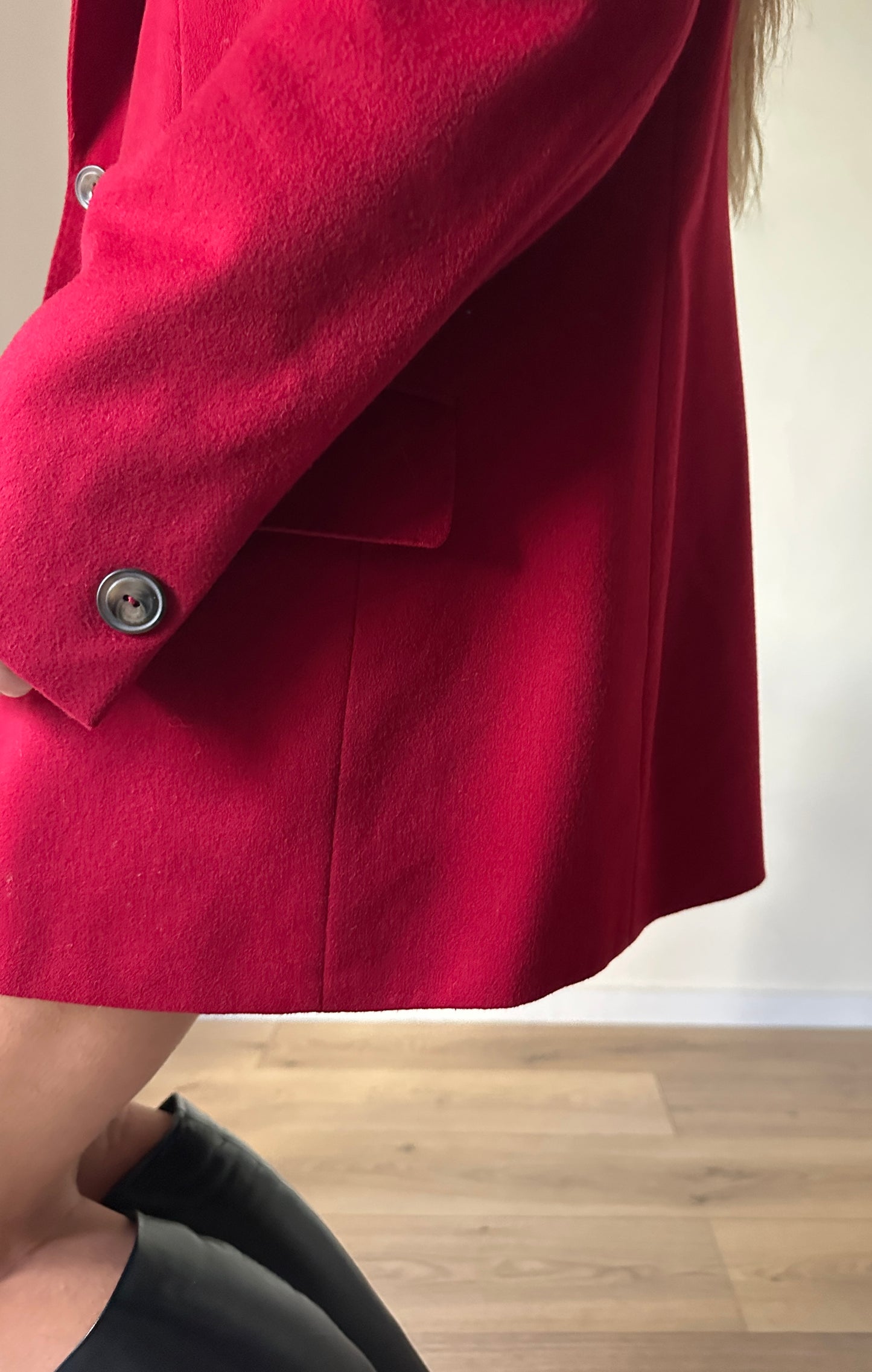 Red wool and cachemire blazer