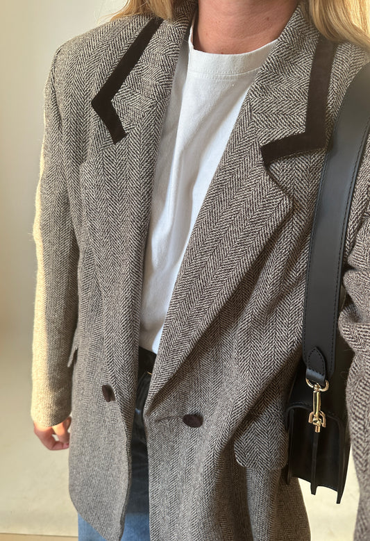 Blazer cappottino in lana chic