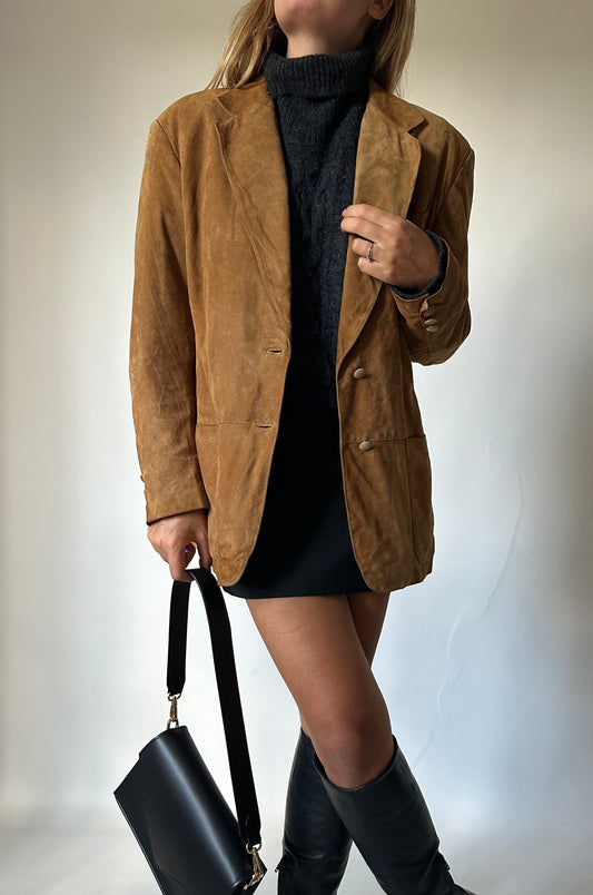 Autumn suede blazer