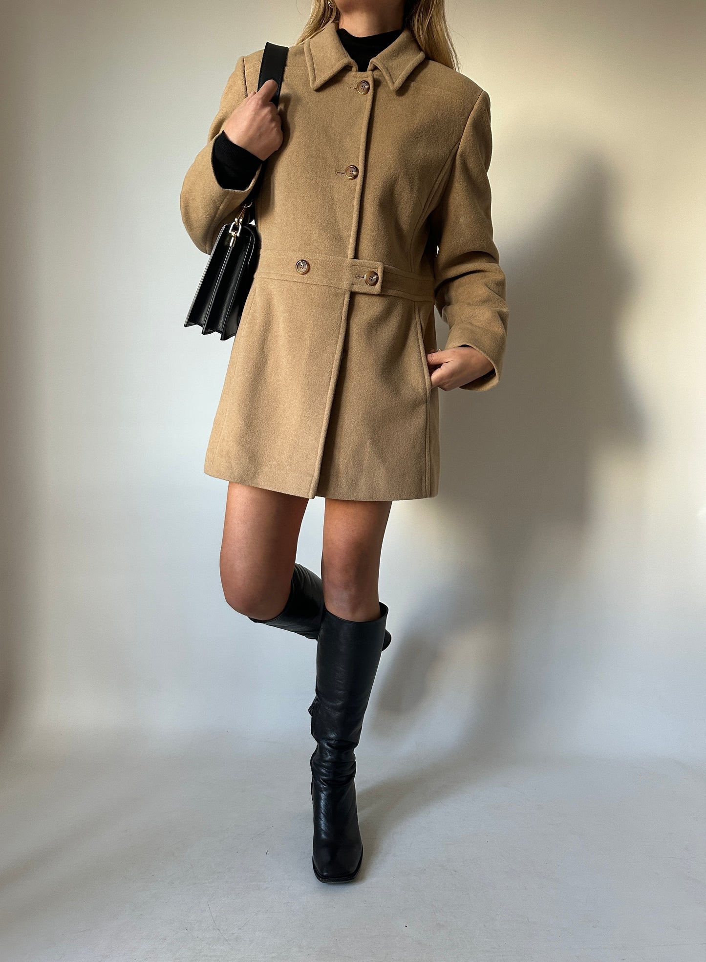 Wool and cachemire petite coat