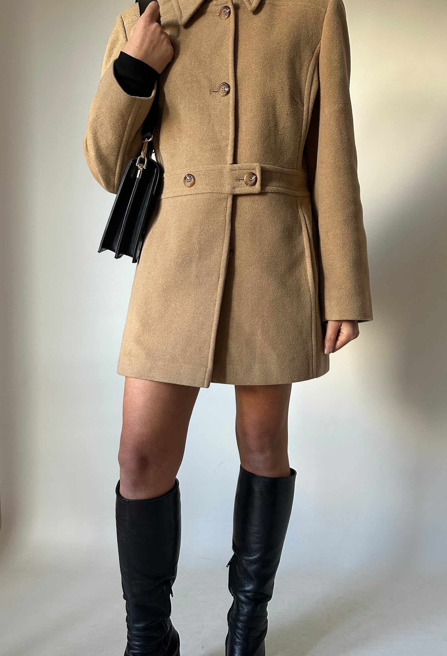 Wool and cachemire petite coat