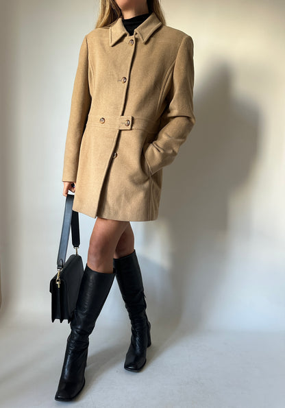 Wool and cachemire petite coat