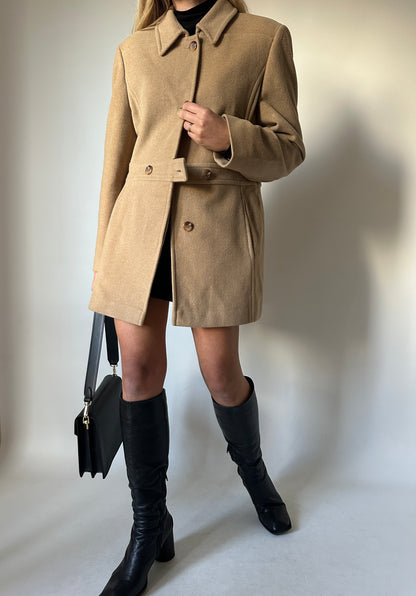 Wool and cachemire petite coat