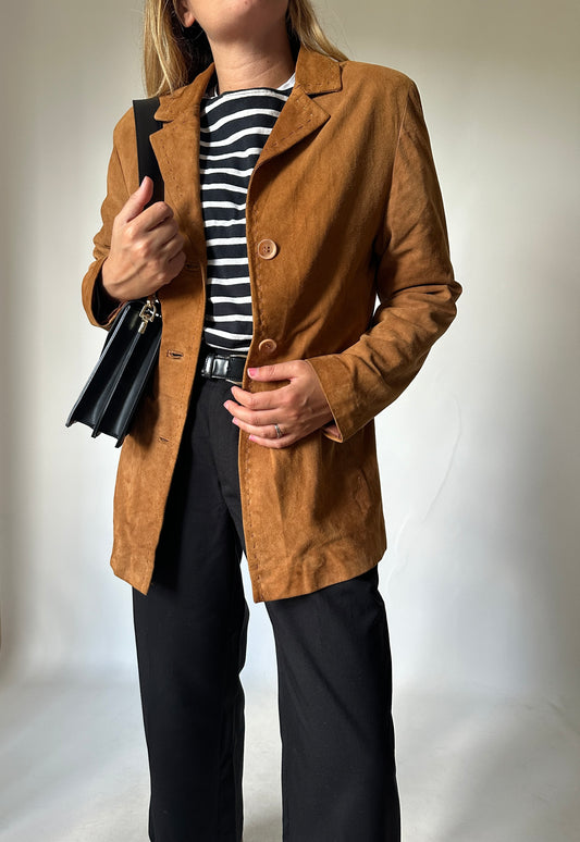 Made in Italy perfect suede blazer