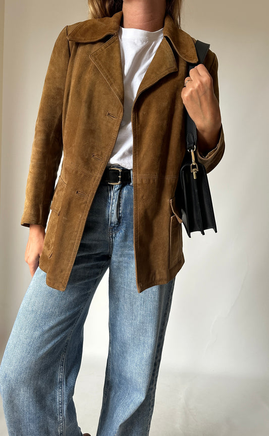 Must-have leather suede jacket