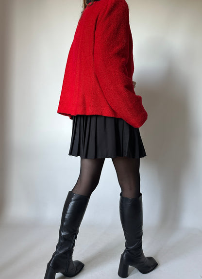 ALBA FORNARI bouclè red jacket