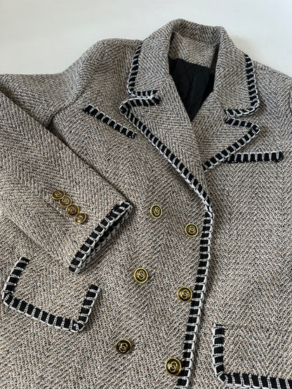 Chanel-inspired wool caban