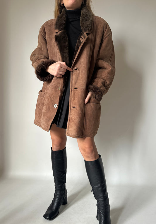 Chocolate unique Shearling