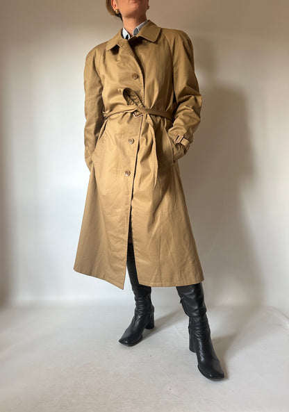 Genderless camel trenchcoat