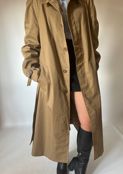 Genderless camel trenchcoat