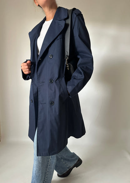 Blue navy trench