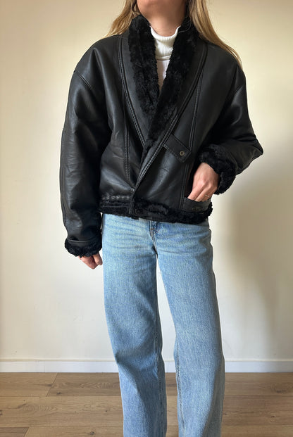 Black petite Shearling