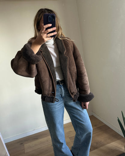 Chocolate petite Shearling