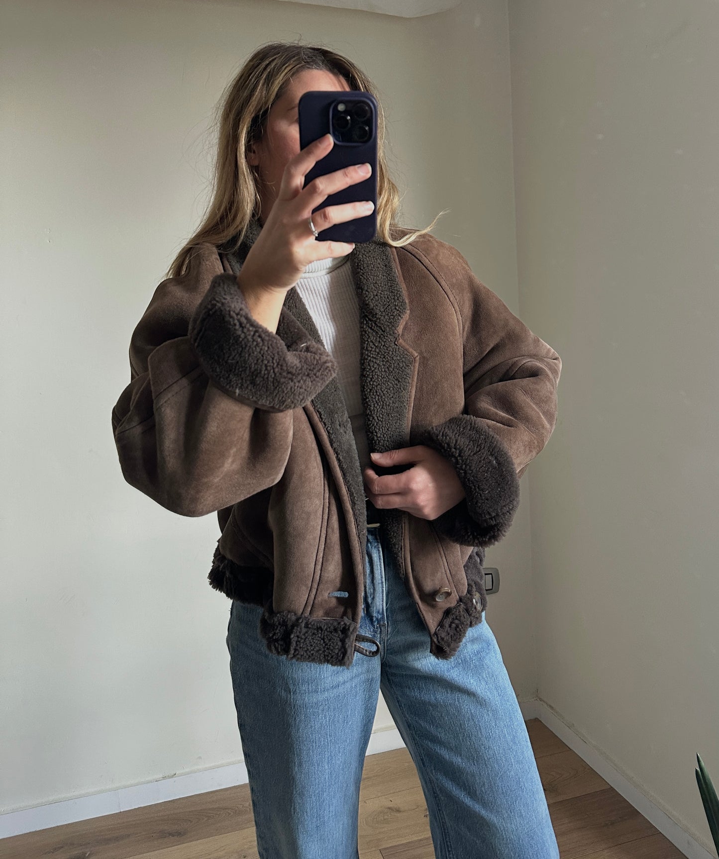 Chocolate petite Shearling