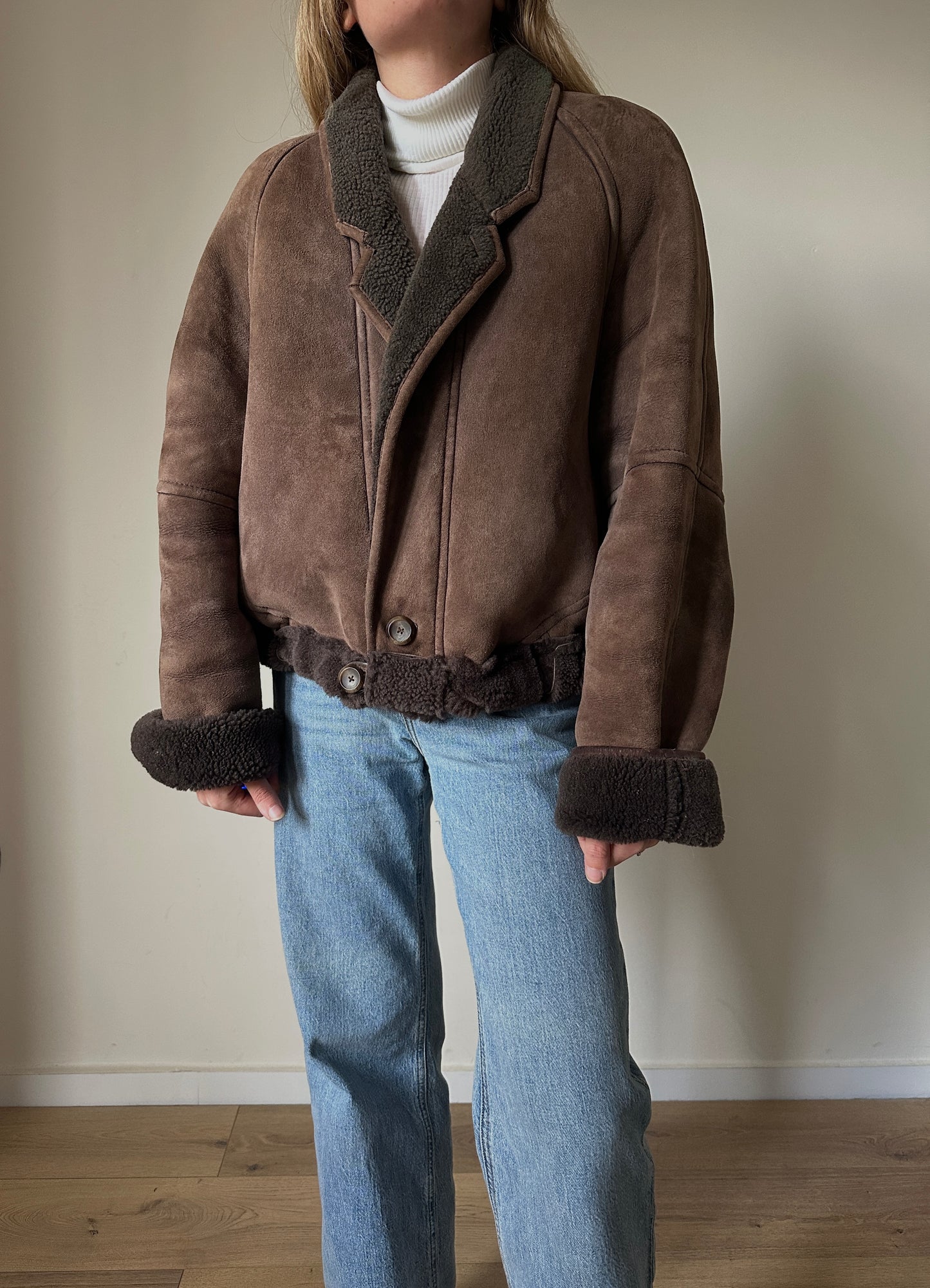 Chocolate petite Shearling