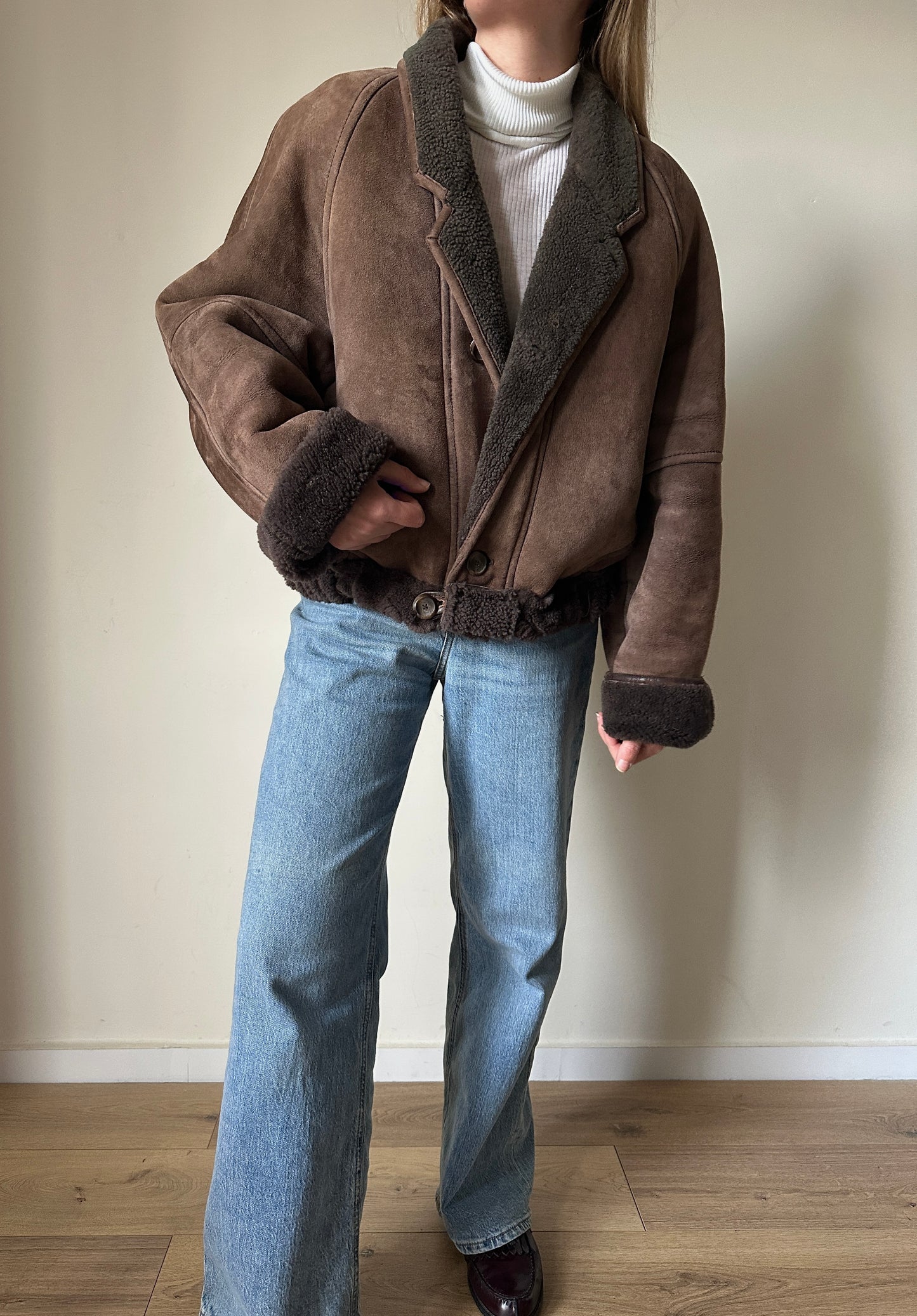 Chocolate petite Shearling