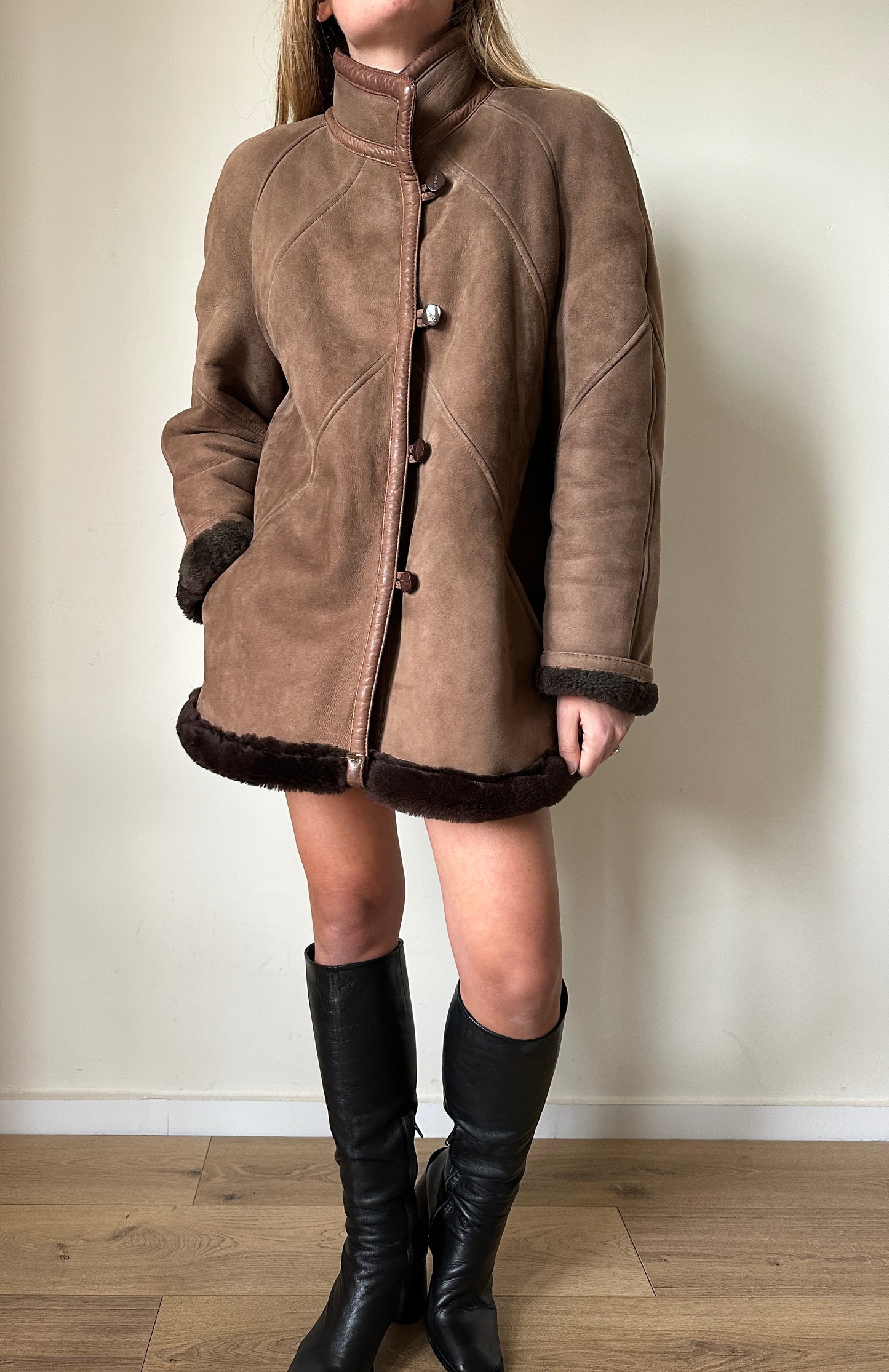 Chocolate cute Shearling