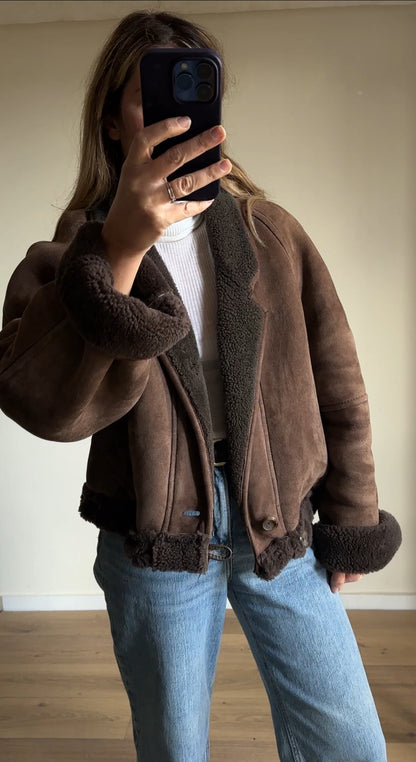 Chocolate petite Shearling