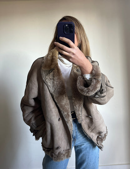 Tortora bomber Shearling