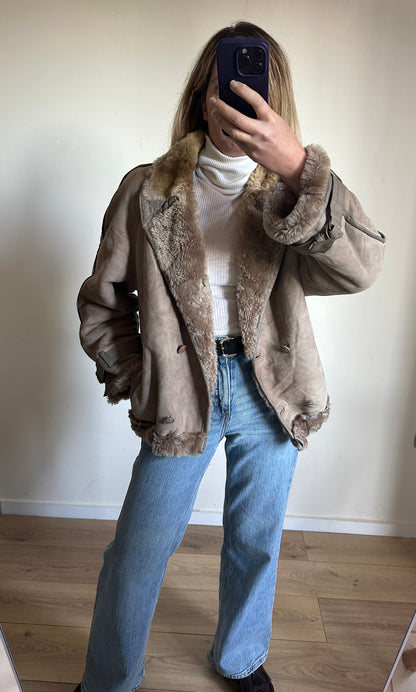 Tortora bomber Shearling