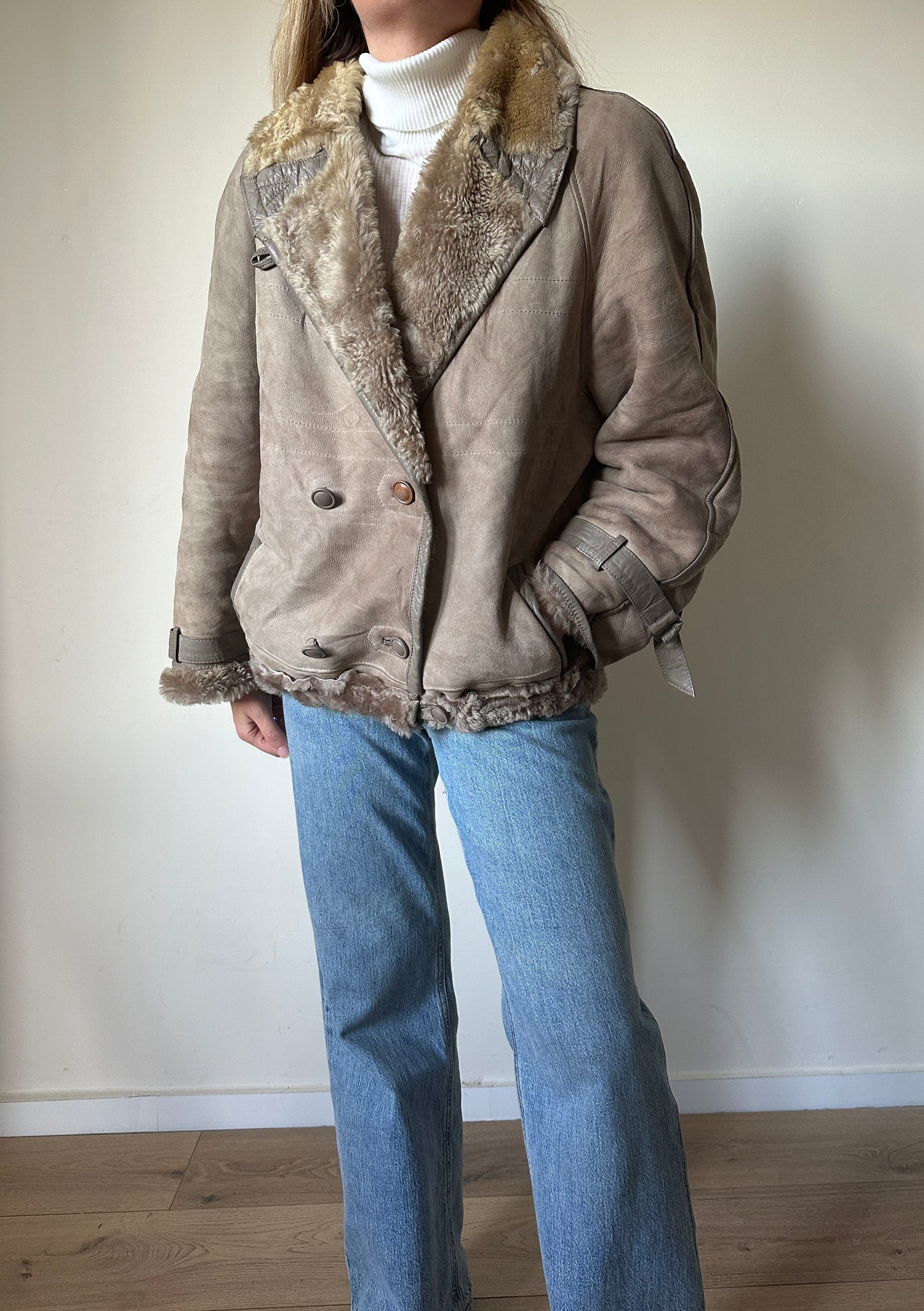 Tortora bomber Shearling