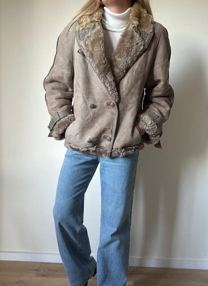 Tortora bomber Shearling