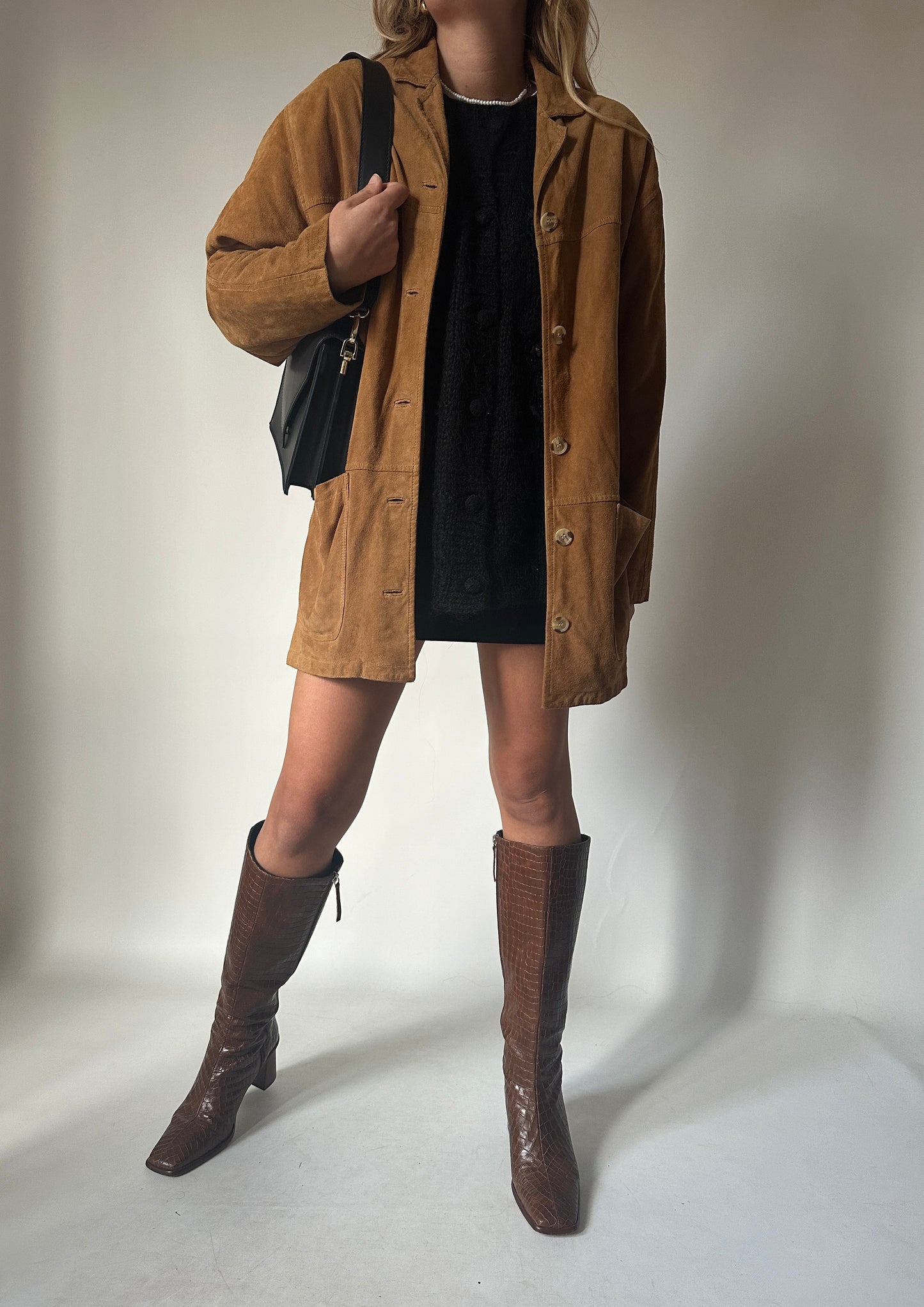 Brown suede jacket