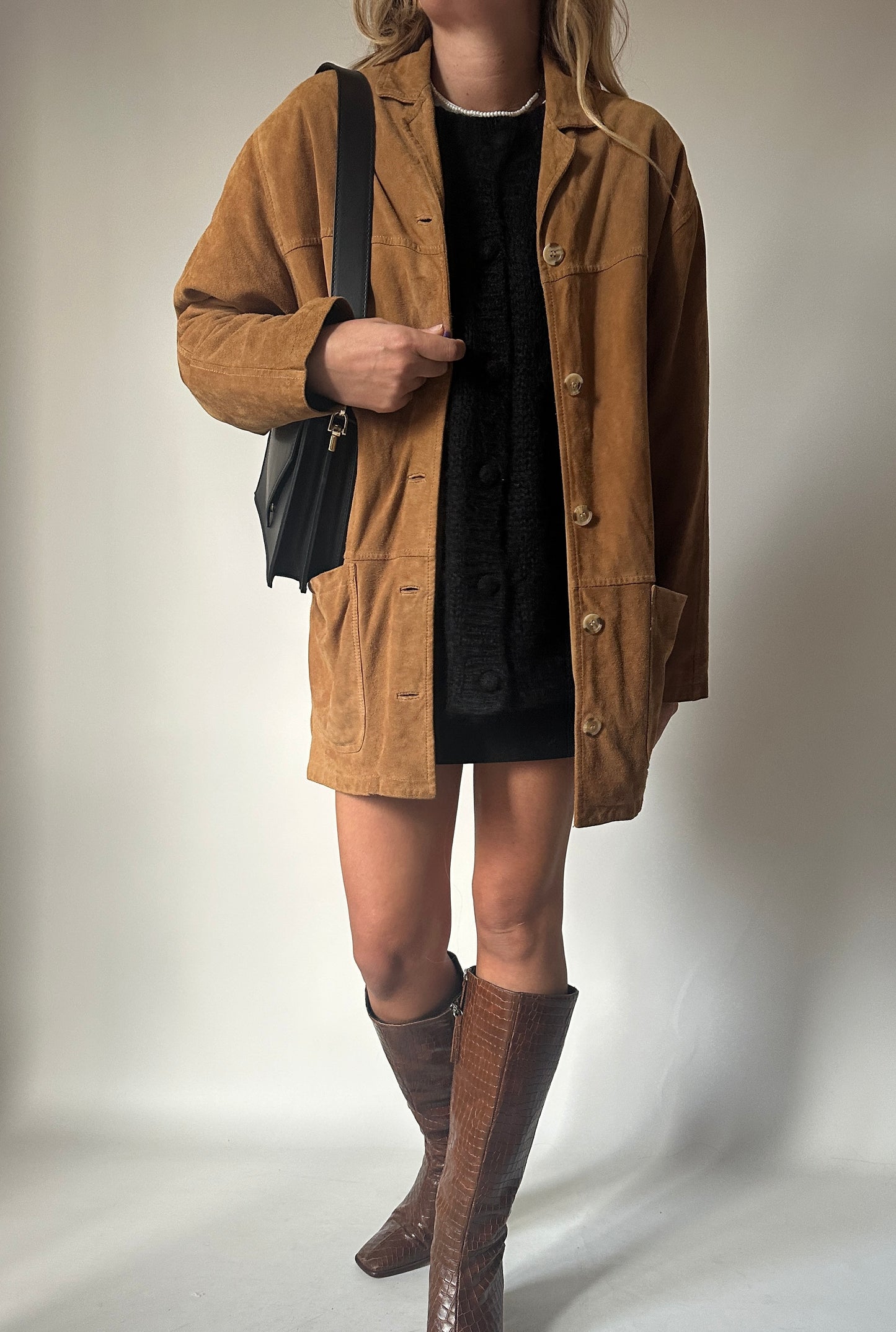 Brown suede jacket