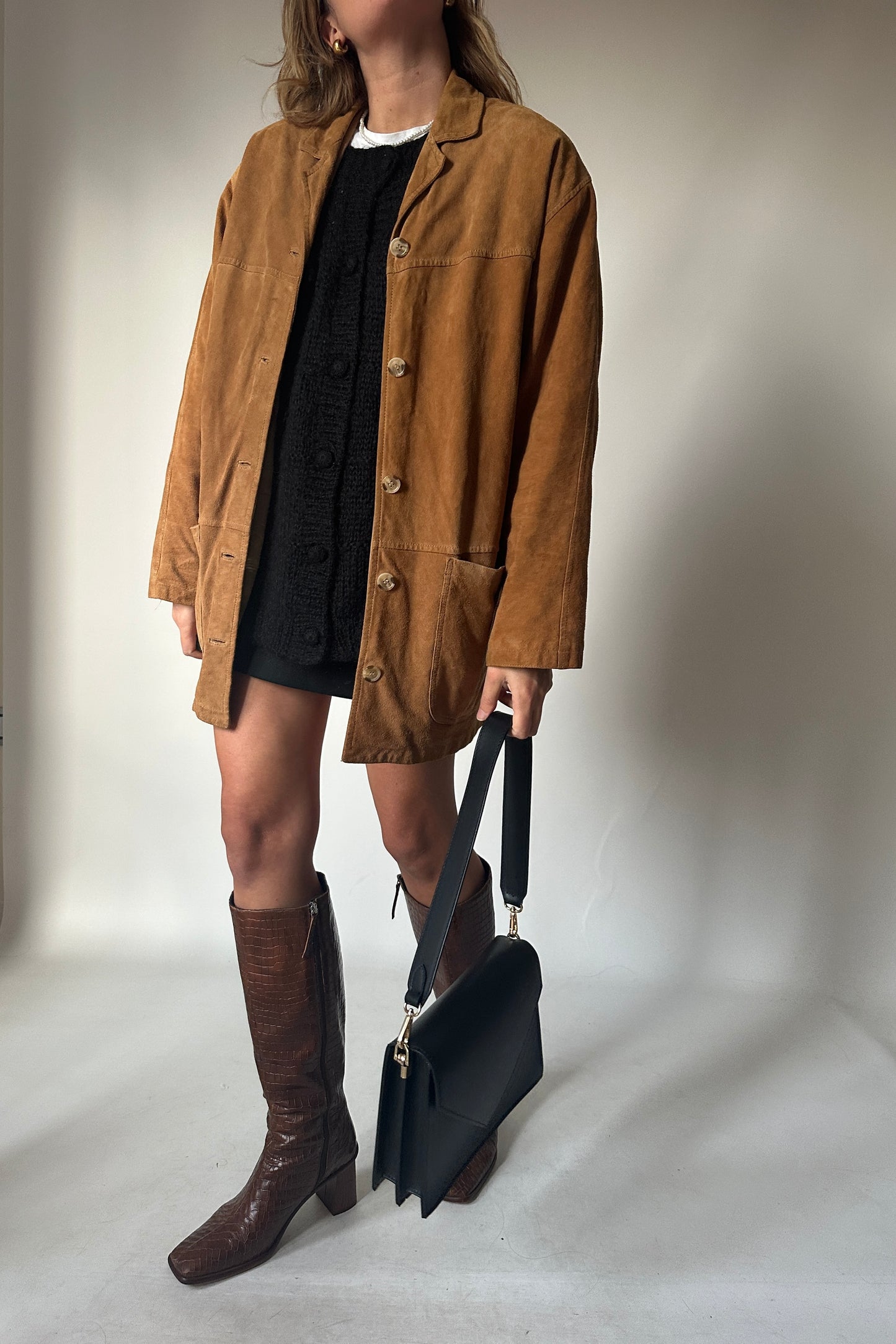 Brown suede jacket