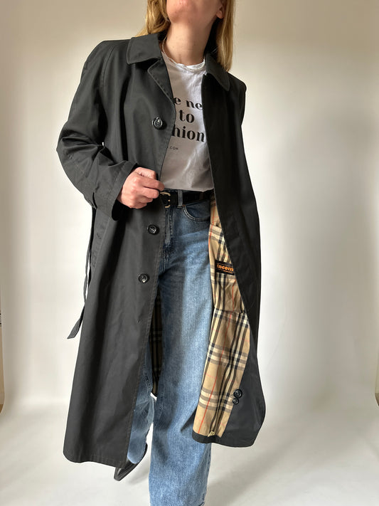 Long black trenchcoat