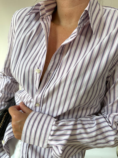 Trussardi striped lilac shirt