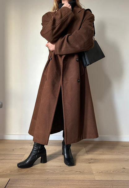 Chocolate extra long coat