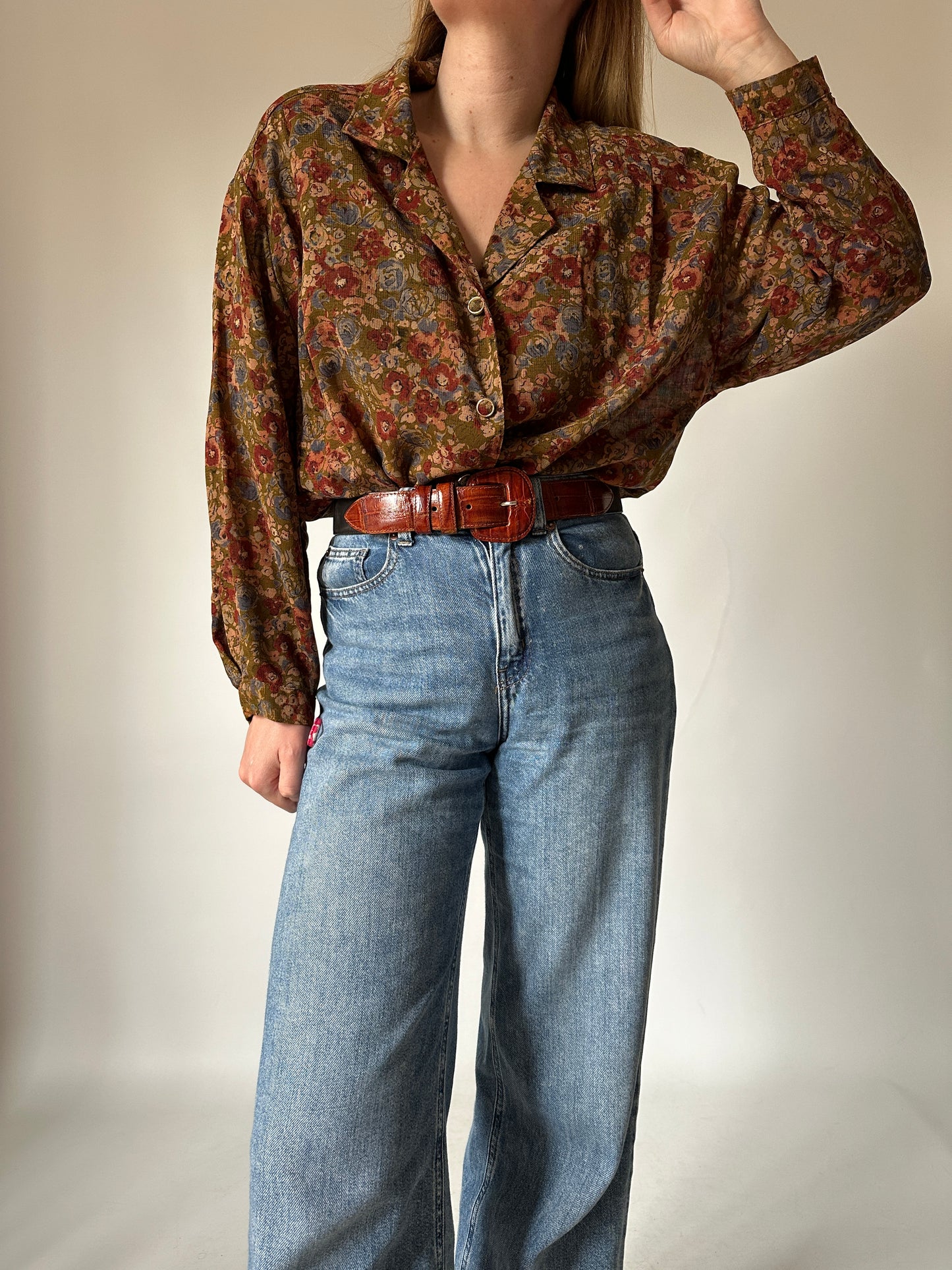 Bohemian floral blouse