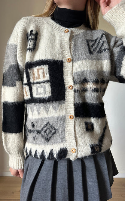 Funny handmade cardigan