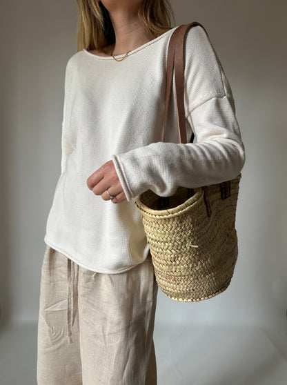 Everyday cream cotton sweater