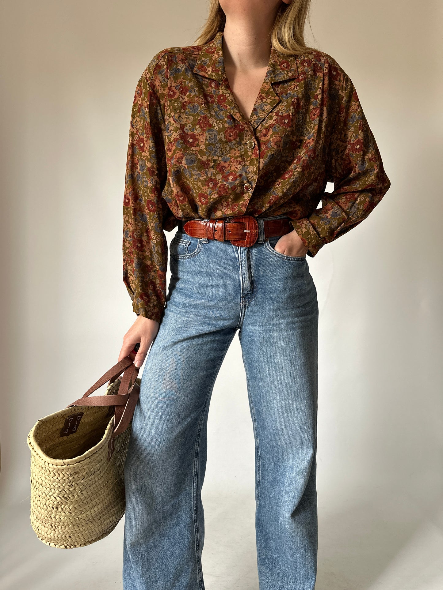 Bohemian floral blouse