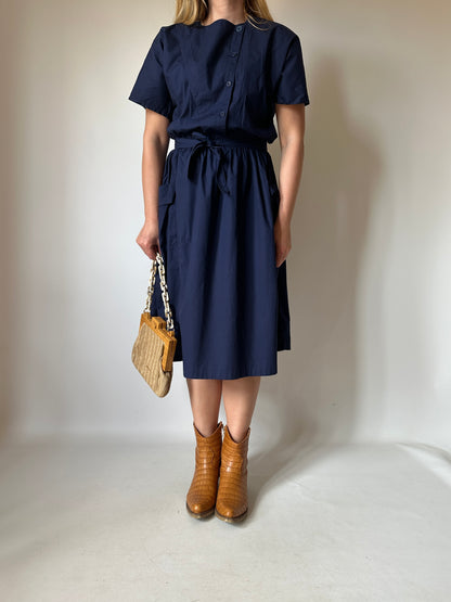 Everyday navy cotton dress