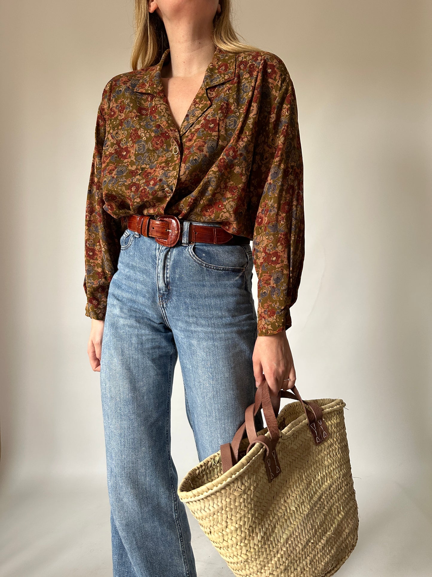 Bohemian floral blouse