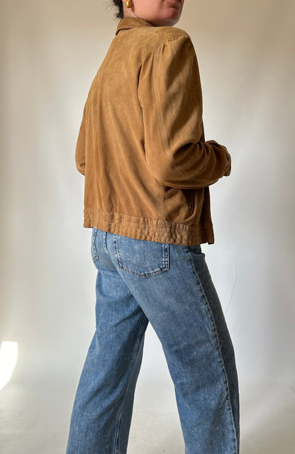 Casual chic suede jacket