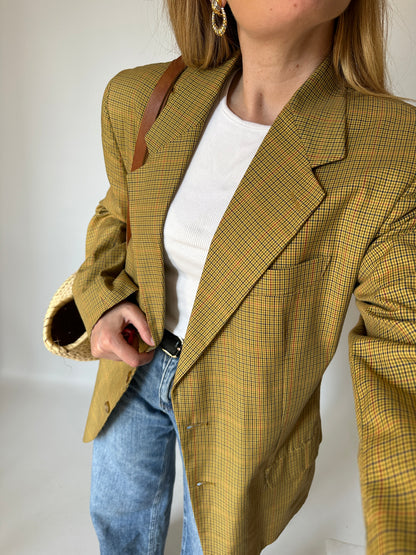 Vichy cotton blazer