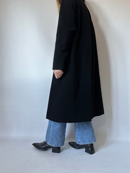 Essential black long coat