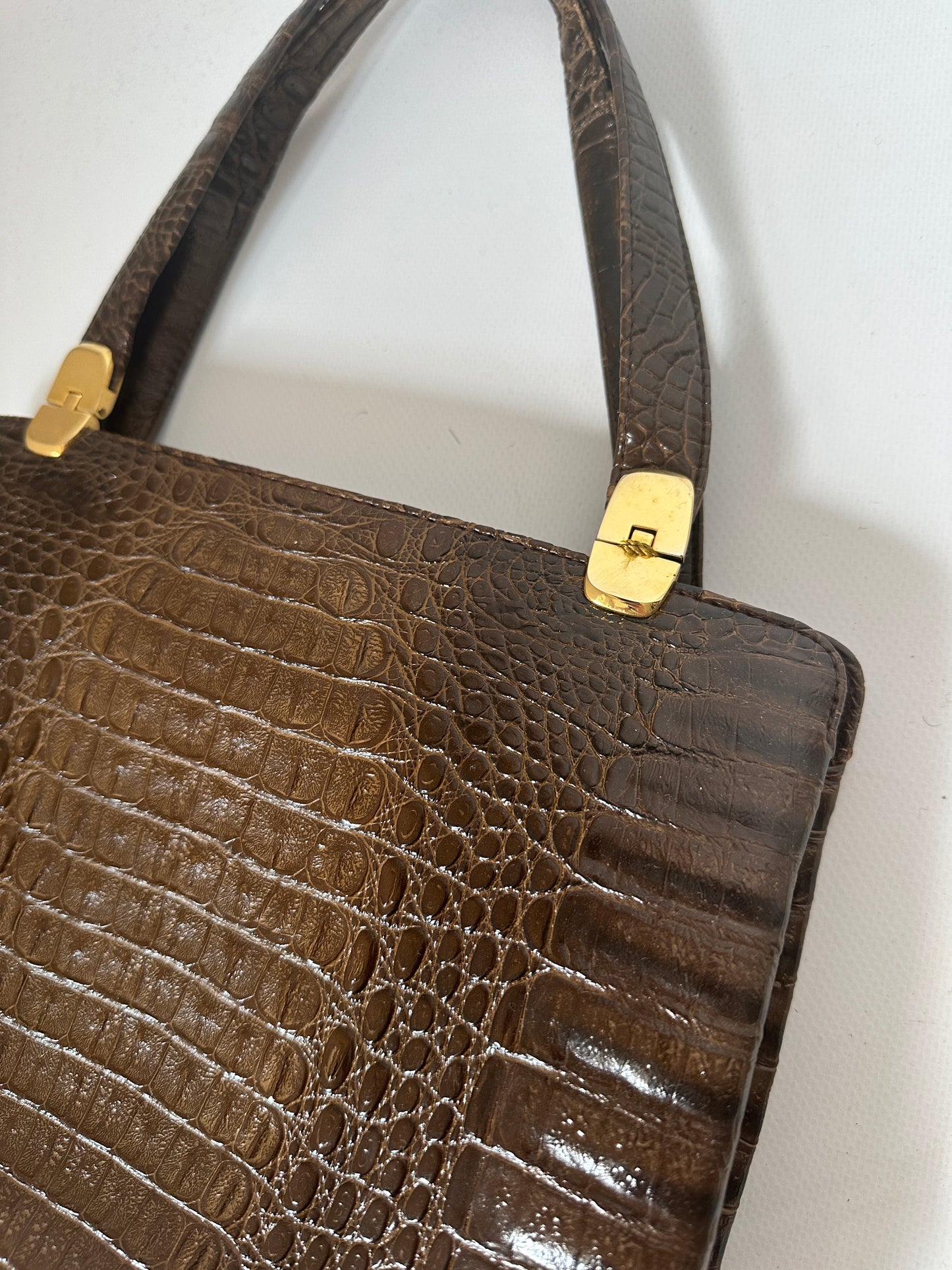 Croco square bag - new