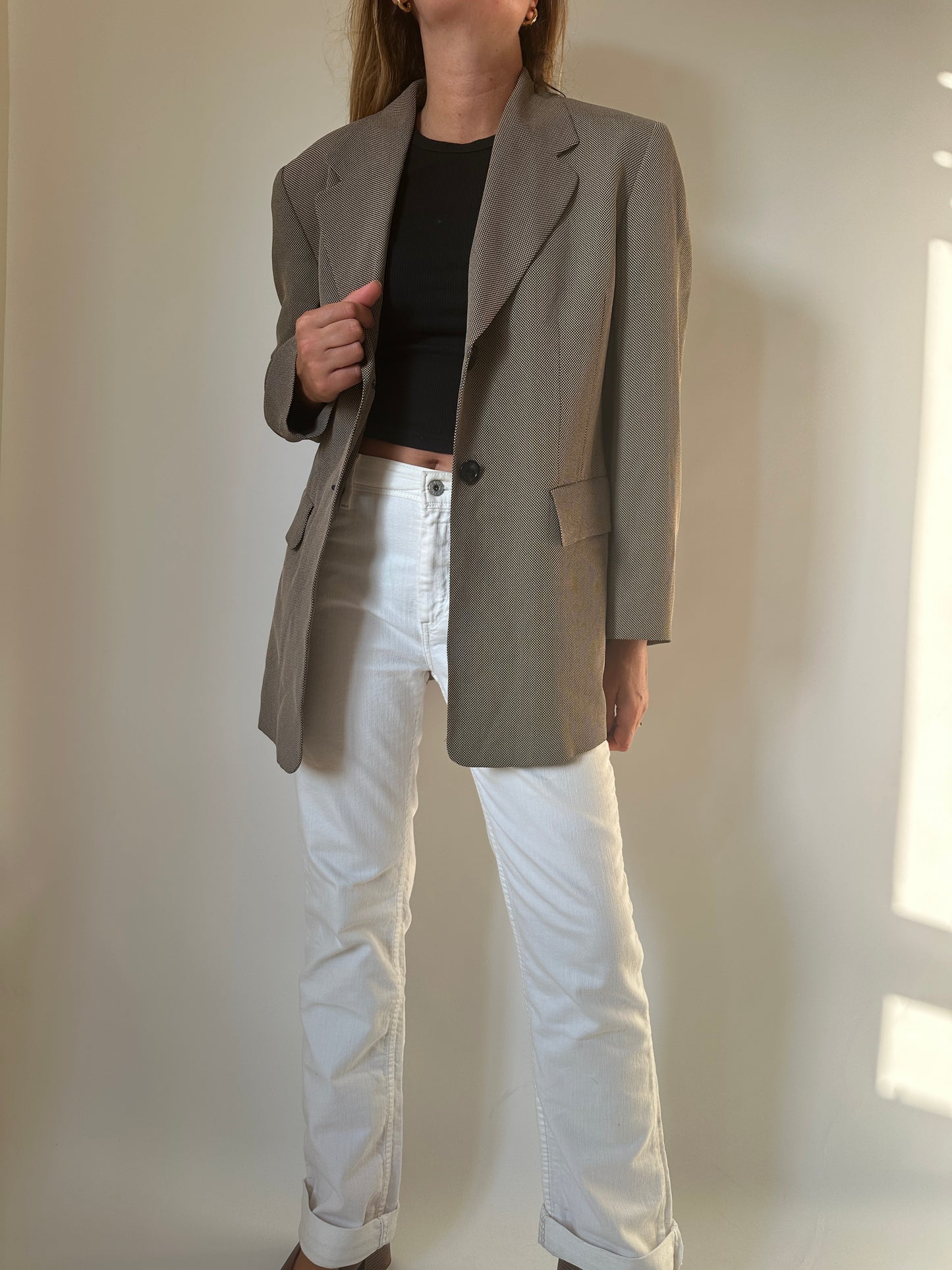 Viscose blend light blazer